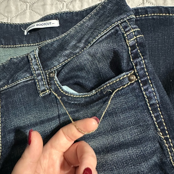 Daytrip Dark Blue Boot Cut Jeans - Picture 4 of 7